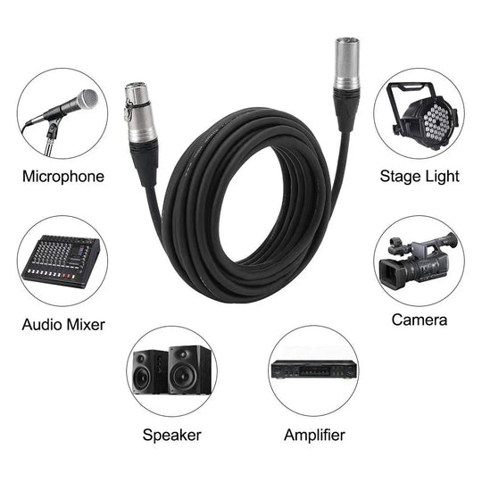 Belden Neutrik Audio Cable 5m XLR Female to XLR Male - Red Dot Photo
