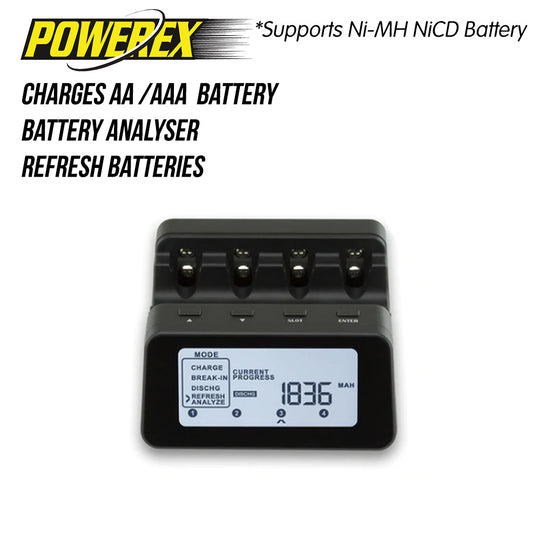 Powerex MH-C9000PRO Professional AA/AAA Battery Charger-Analyzer