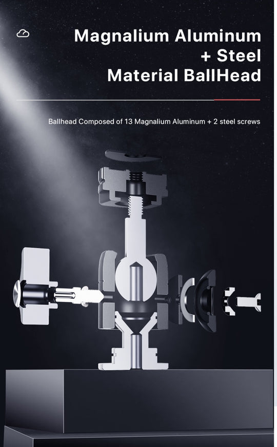 Ulanzi U-Vlog Lite Vlog Kit Extendable Tripod Dual Cold Shoe Ballhead Vlogger