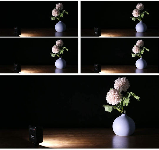 ULANZI VL49 2000mAh LED Video Light w 3 Cold Shoe, Rechargeable Soft Light Panel For On-Camera Gimbal Phone lights