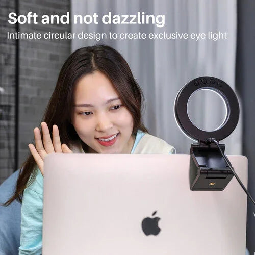 VIJIM CL07 CL-07 Ring Video Conference Light for Monitors and Laptops Tabletop Light - Red Dot Photo