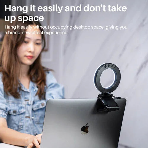VIJIM CL07 CL-07 Ring Video Conference Light for Monitors and Laptops Tabletop Light - Red Dot Photo