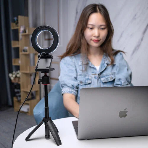 VIJIM CL07 CL-07 Ring Video Conference Light for Monitors and Laptops Tabletop Light - Red Dot Photo