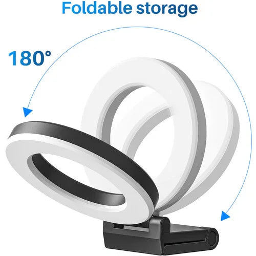 VIJIM CL07 CL-07 Ring Video Conference Light for Monitors and Laptops Tabletop Light - Red Dot Photo