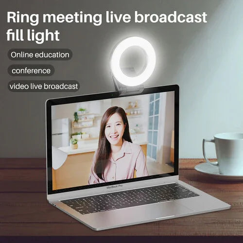 VIJIM CL07 CL-07 Ring Video Conference Light for Monitors and Laptops Tabletop Light - Red Dot Photo