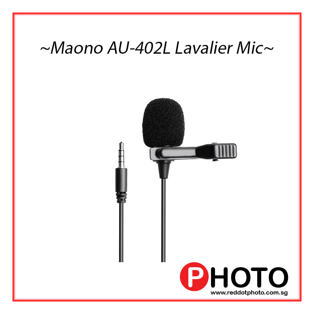 Maono Lavalier Microphone – Red Dot Photo