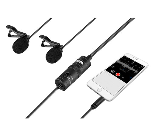 Boya BY-M1DM Dual Omni directional lavalier microphone