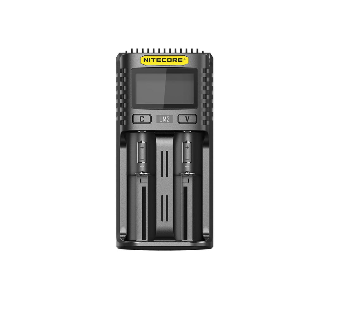 Nitecore UM2 Intelligent USB Dual-Slot Charger for Li-ion, Ni-Cd, and Ni-MH