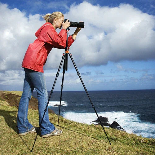 K&F Concept SA254T2 Lightweight Aluminum Compact Tripod - Red Dot Photo