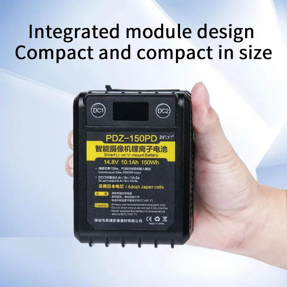 ZiFon PDZ-150PD 150Wh 14.8V V-mount Battery (Suitable for Aputure)