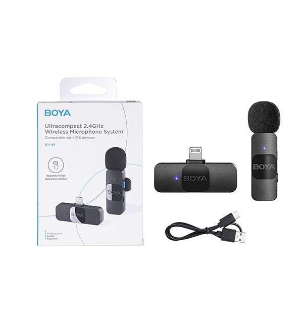 Boya BY-V1 Ultracompact 2.4GHz Wireless Microphone System