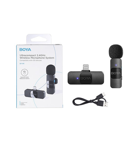 Boya BY-V1 Ultracompact 2.4GHz Wireless Microphone System