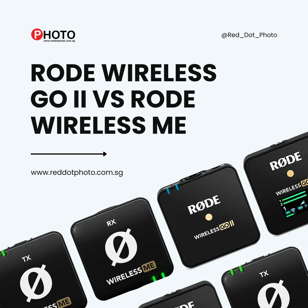 Rode Wireless GO II and Rode Wireless ME wireless microphone transmitters and receivers comparison