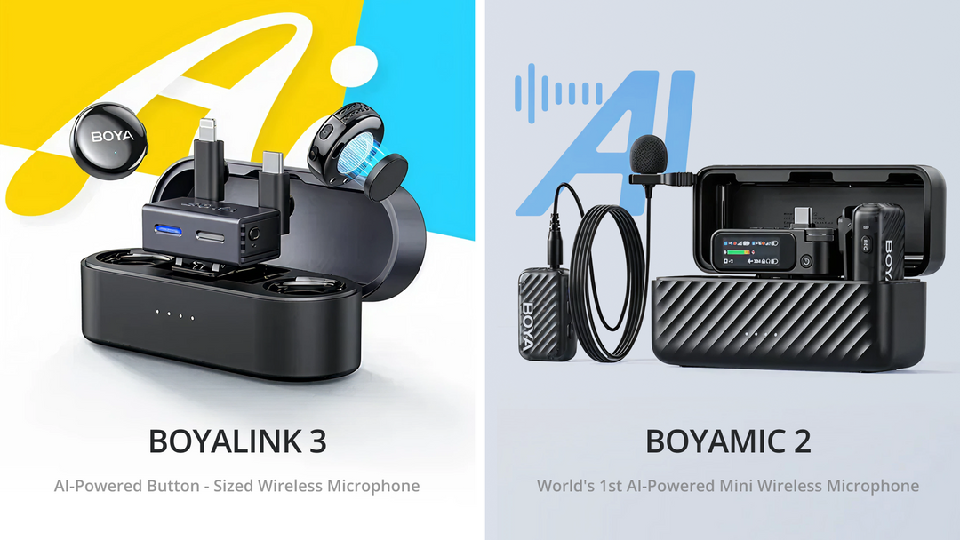 Comparing Boya Boyalink 3 and Boyamic 2: AI-Powered Wireless Mics for Photographers and Videographers