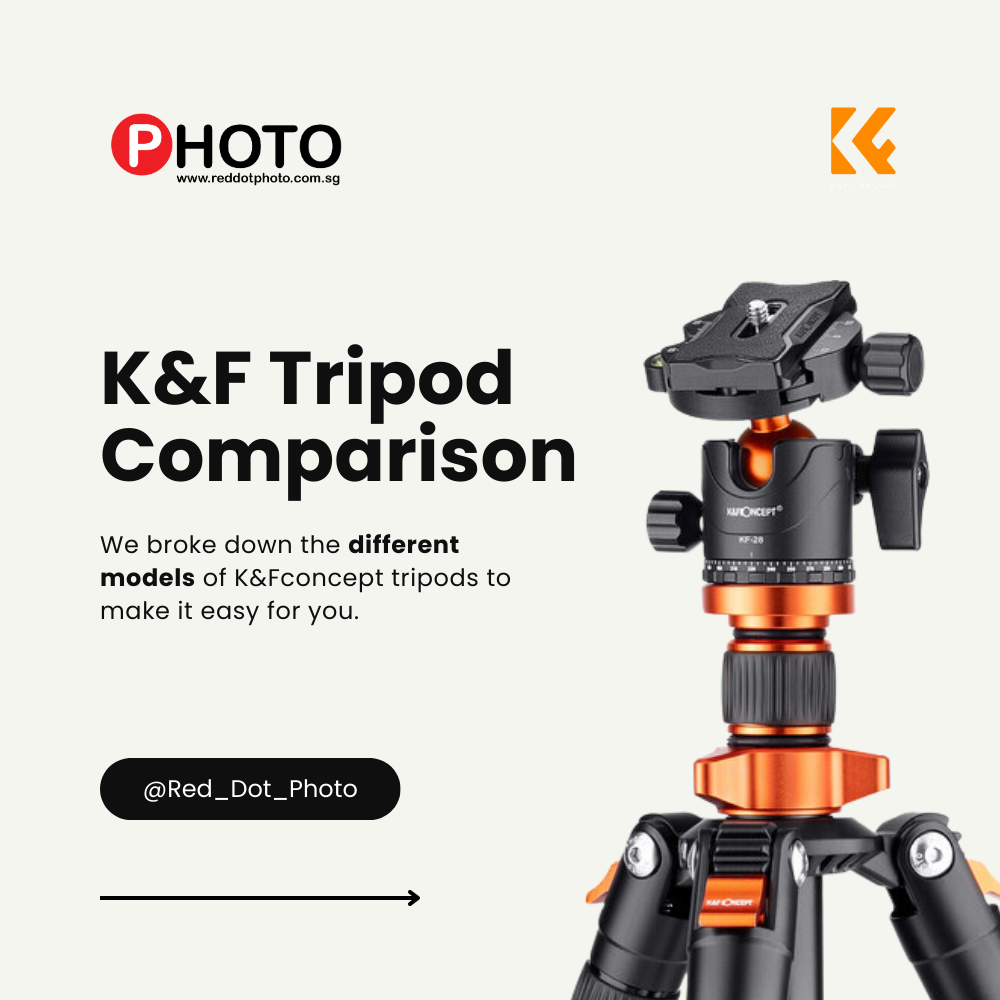 K&F Tripod Comparison Between Model S211, Model M1, Model C225, Model SA254M2, Model TM2324II