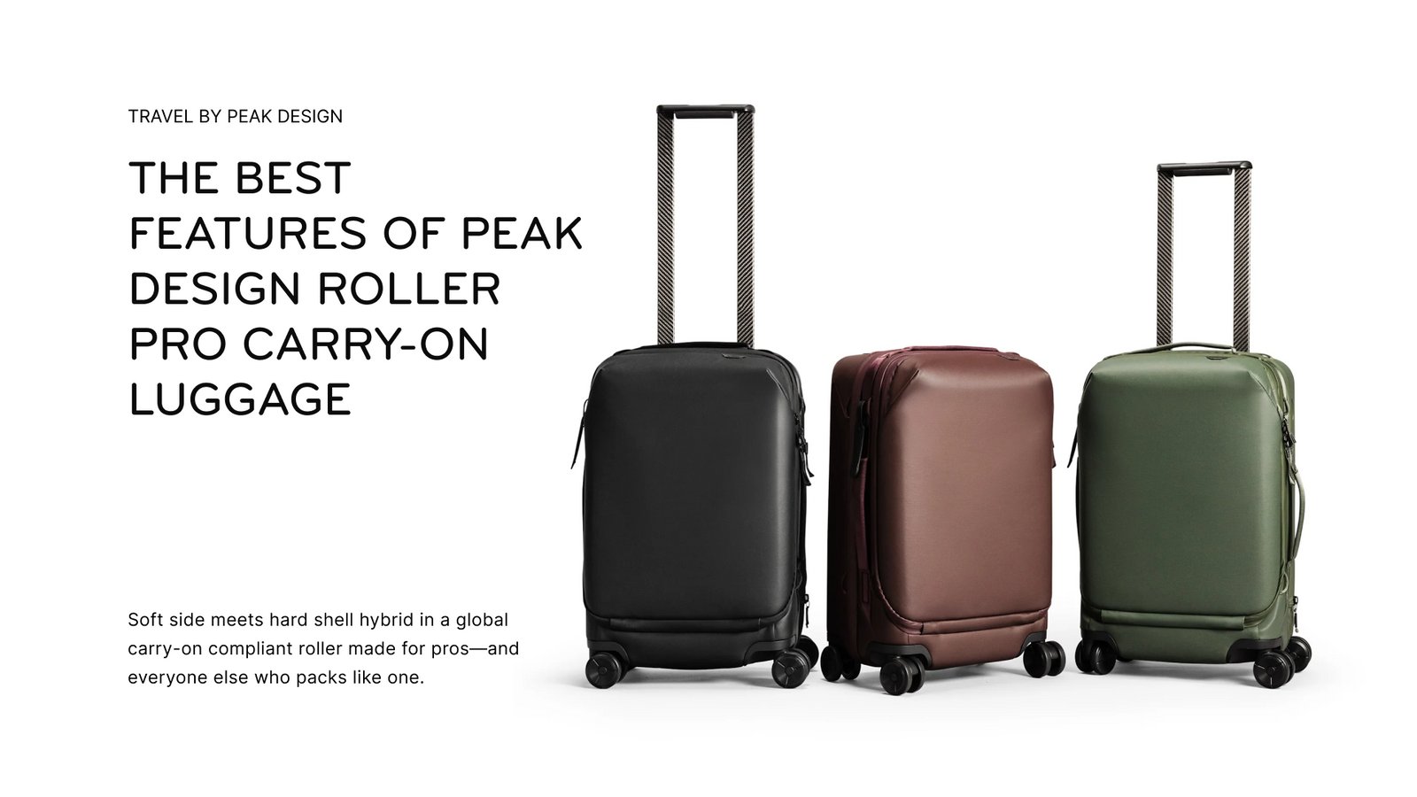 The Best Features of Peak Design Roller Pro Carry-On Luggage