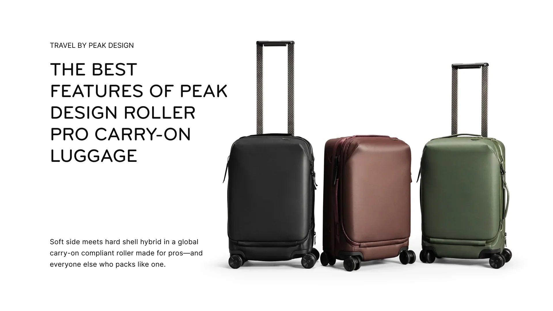 The Best Features of Peak Design Roller Pro Carry-On Luggage – Red Dot ...