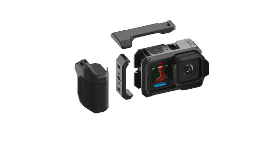 GoPro Mission 1 Action camera with Grip on a white background