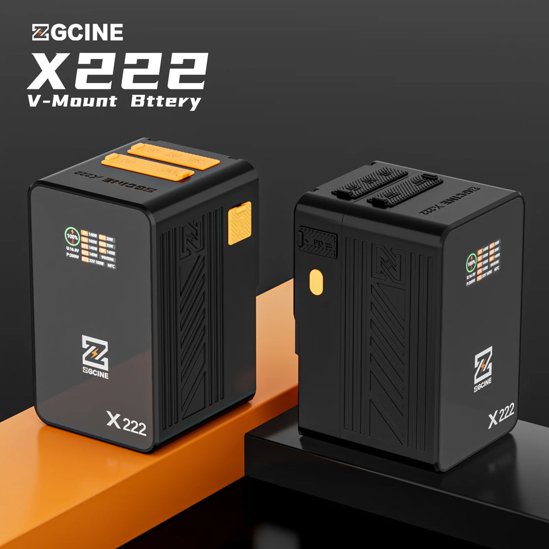 ZGCINE battery pack X222 on a white background