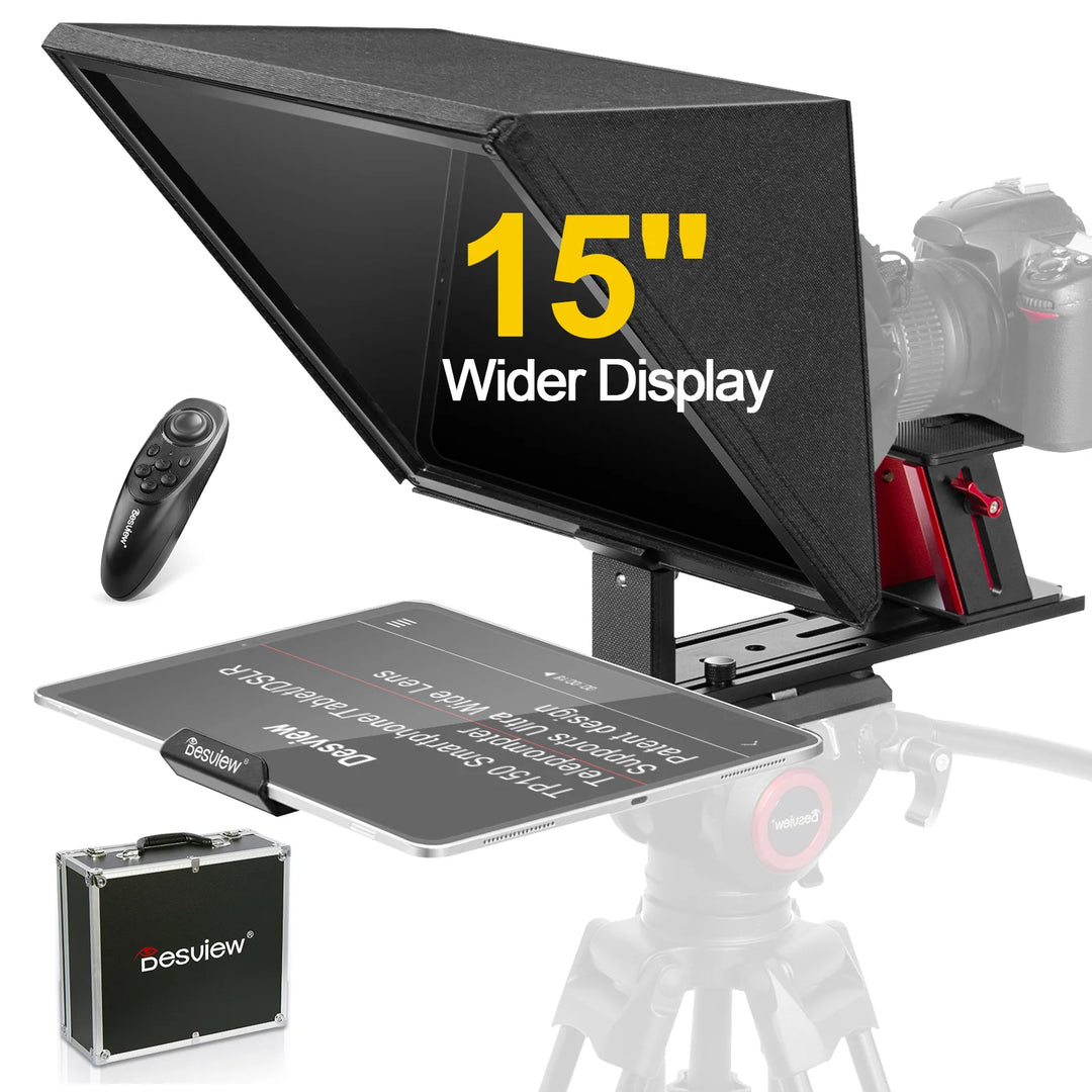 Desview TP150 Portable Teleprompter for Smartphone and Camera Desview TP150 Portable Teleprompter for Smartphone and Camera