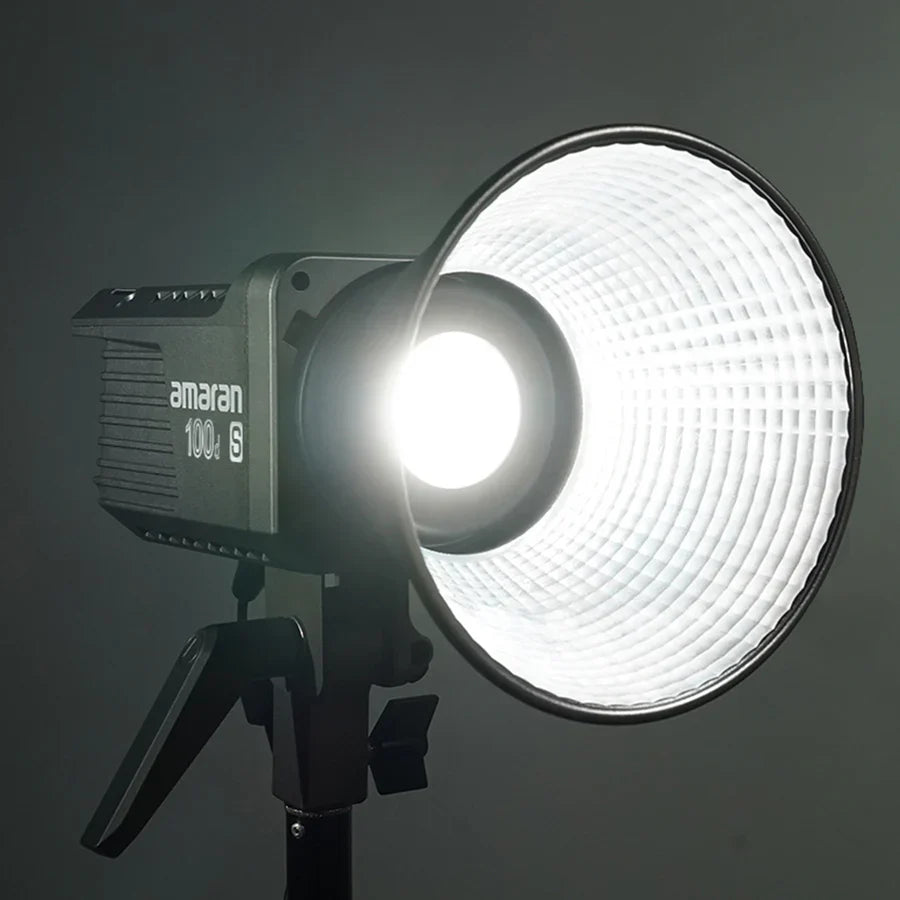 Amaran 100D S COB Daylight LED Video Light with New Dual Blue Light Chipset Bowen Mount by Aputure