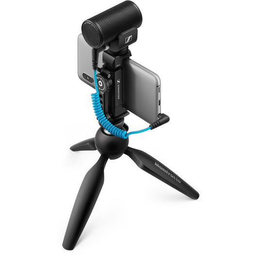 Sennheiser MKE 200 MKE200 Mobile Kit Ultracompact Camera-Mount Directional Microphone with Smartphone Recording Bundle