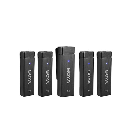 BY-W4 Ultra-Compact Four-Channel 2.4GHz Wireless Microphone System