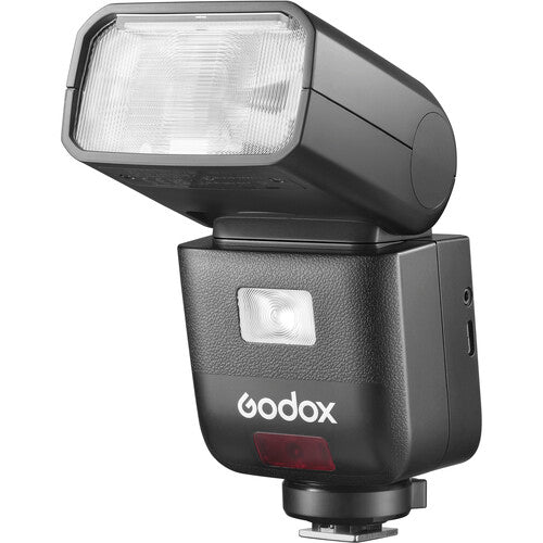 Godox camera flash on a white background
