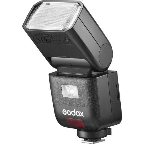 Godox camera flash on a white background