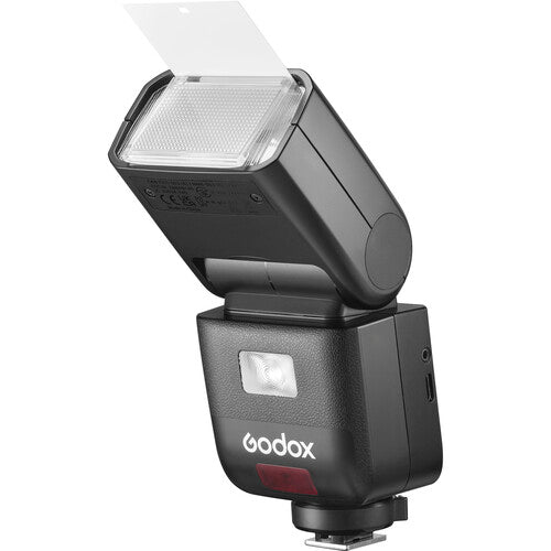 Godox camera flash on a white background