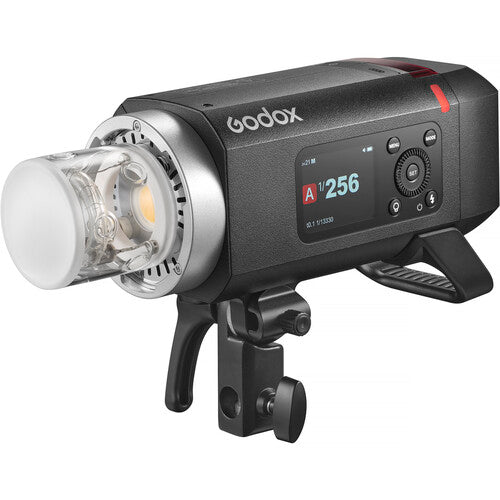 Godox studio flash light on a white background