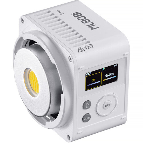 Godox ML80Bi with digital display on a white background