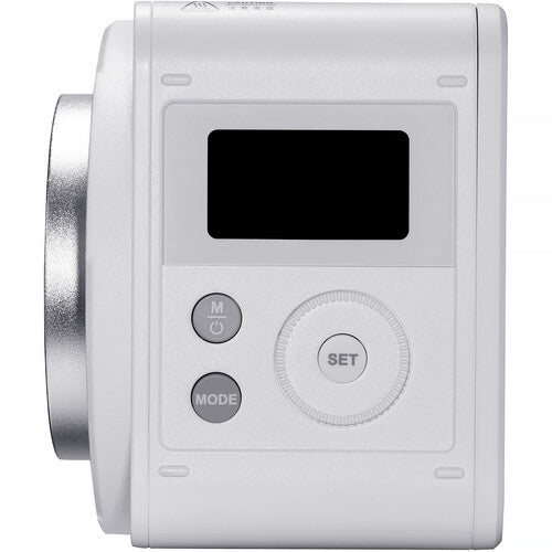 Godox ML80Bi with digital display and control buttons on a white background