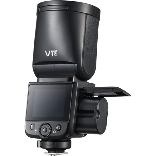 Godox camera flash with 'V1' branding on a white background