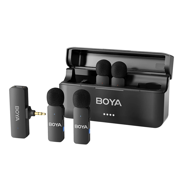 Boya BY-V4 4-Channel Mini Wireless Microphone (3.5mm TRS)