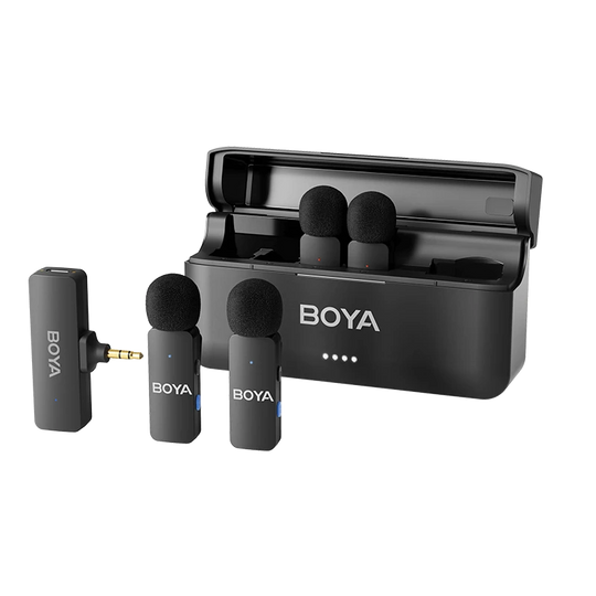 Boya BY-V4 4-Channel Mini Wireless Microphone (3.5mm TRS)