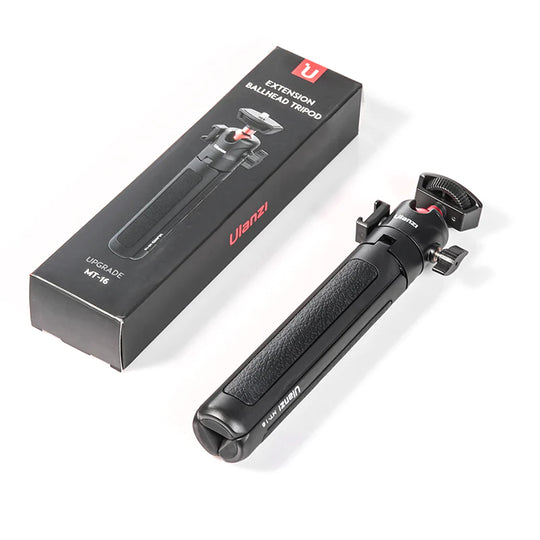 Ulanzi MT-16 MT 16 Extendable Selfie Stick Tripod 4-Section (44cm) 2KG Payload with 360° Swivel Ball Head and Cold shoe