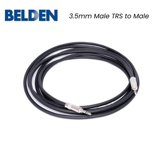 Belden 音频线 3.5 毫米 TRS 插孔公头转 3.5 毫米 TRS 插孔公头音频延长线（3.0 米） Neutrik