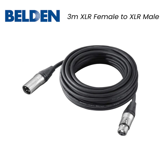 Belden 1800F Neutrik Audio Cable 3m XLR Female to XLR Male