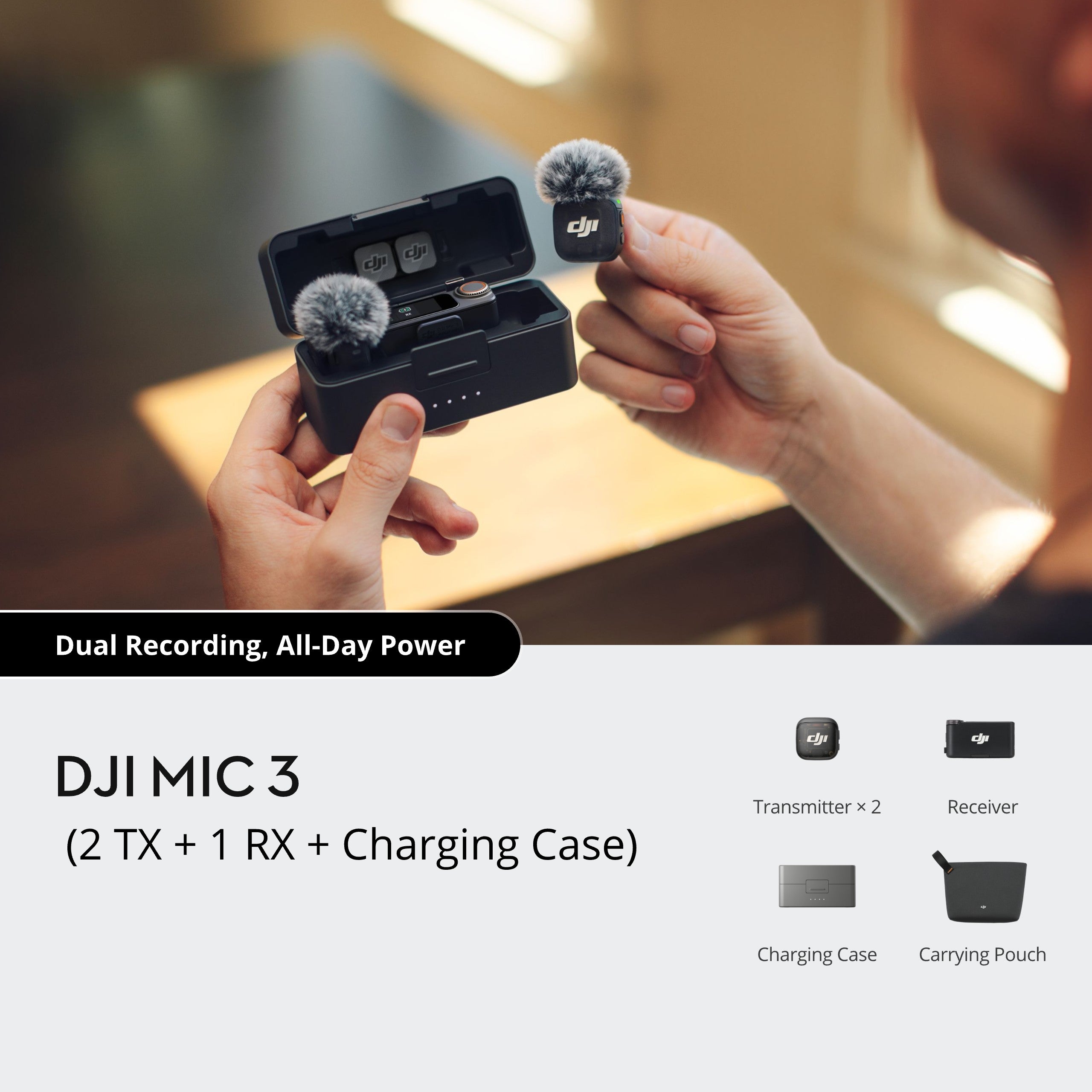 DJI Mic 3 Dual Wireless Transmission System | Singapore – Red Dot