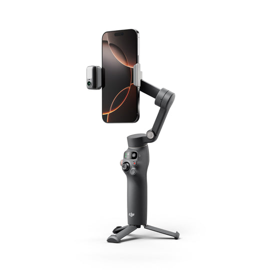 DJI Osmo Mobile 3 smartphone gimbal on a white background