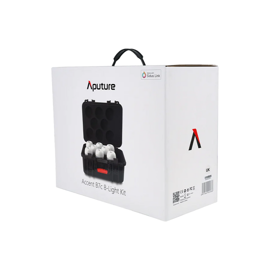 Aputure Accent B7C RGBWW LED 8-Light Kit with Charging Case