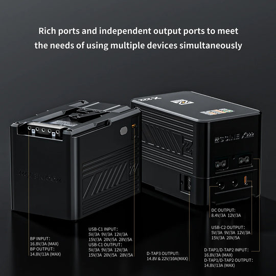 ZGCINE battery pack X222 on a white background