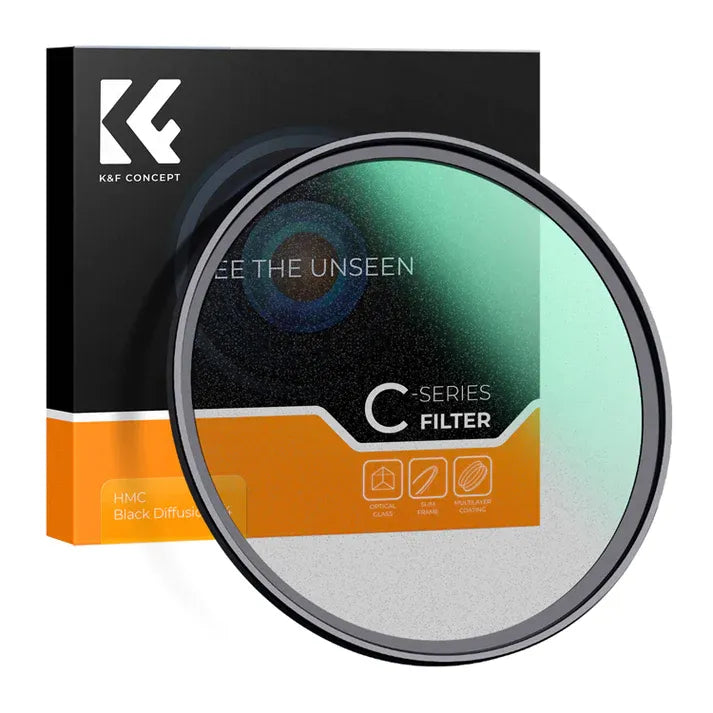 K&F Black Mist Non-Magnetic Filter Black Diffusion Filter C Series