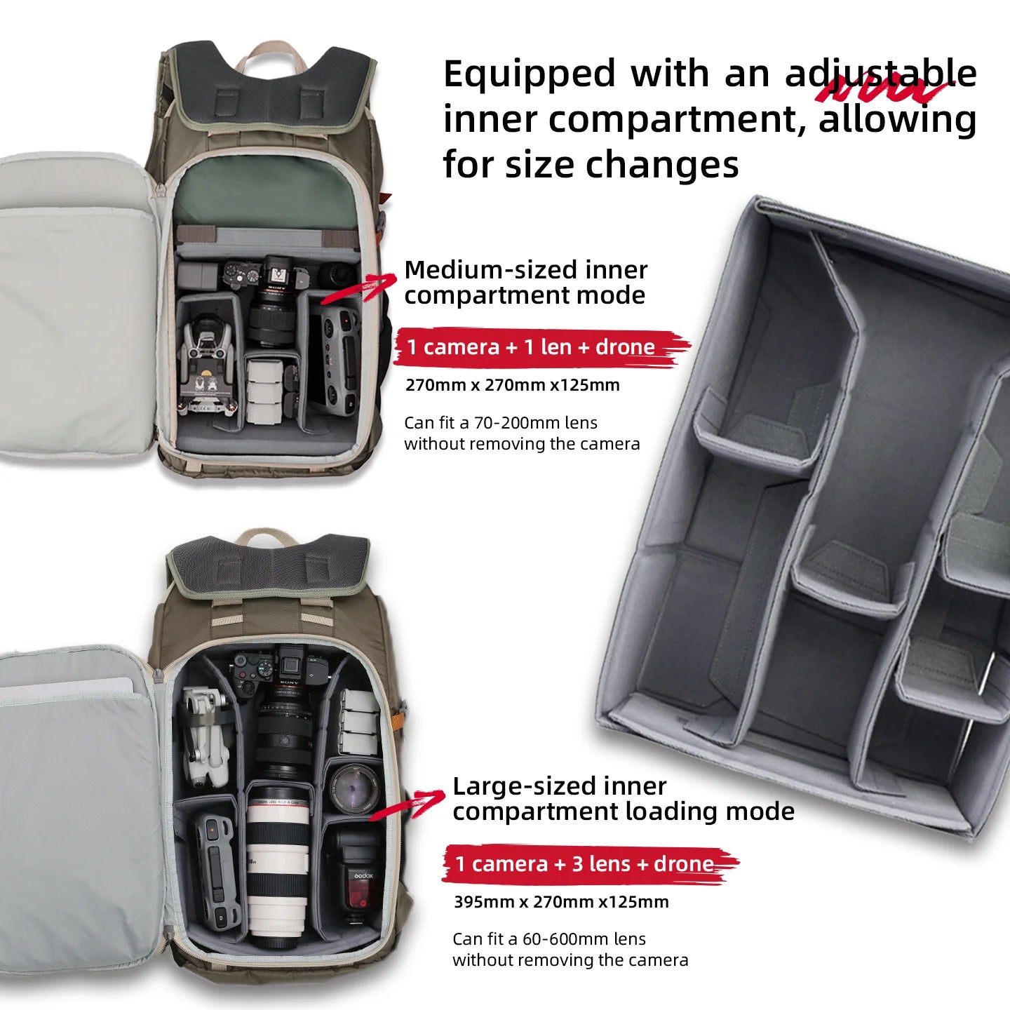 VSGO Pocket Ranger Outdoor Camera Bag 25L ( V-PR02 ) – Red Dot Photo