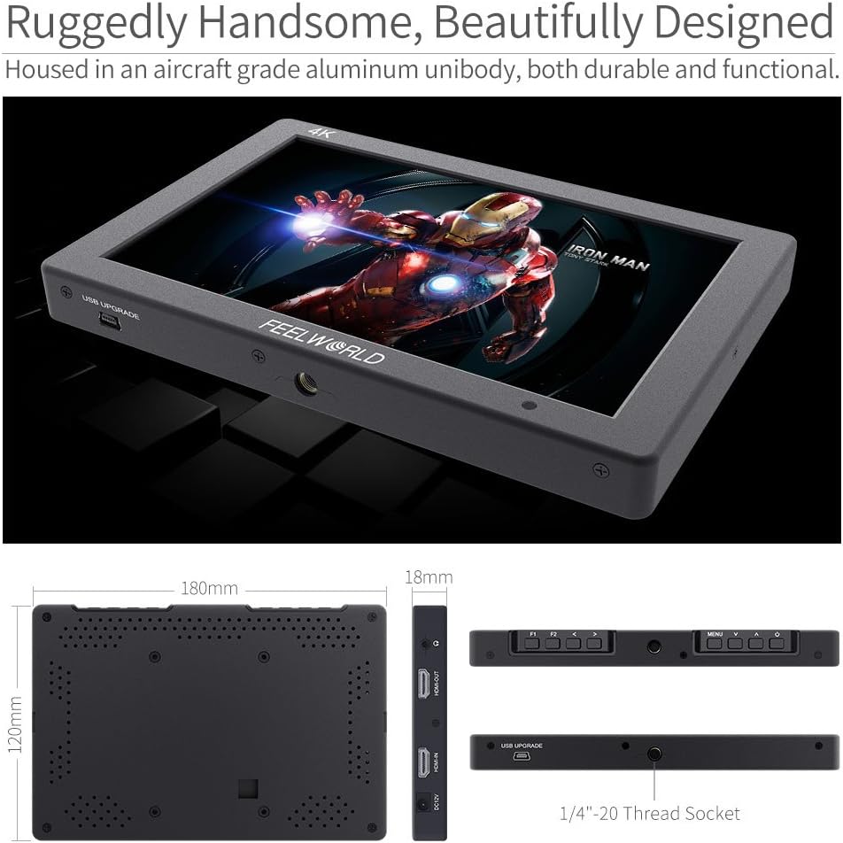 FeelWorld T7 Plus V2 7" IPS LCD On-Camera Monitor