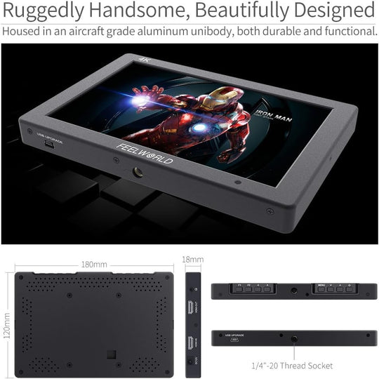 FeelWorld T7 Plus V2 7" IPS LCD On-Camera Monitor
