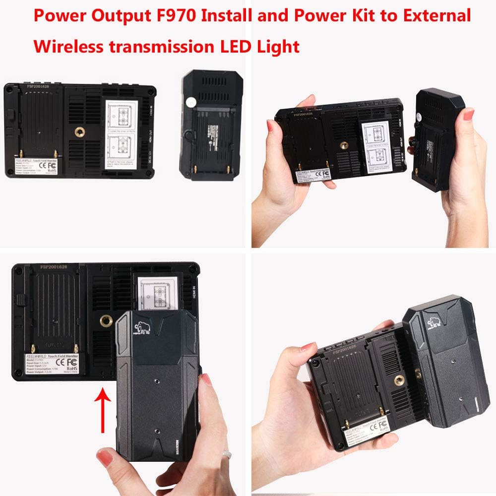 FeelWorld F5 PRO V2 5.5英寸触摸屏 3D LUT 4K HDMI 输入输出 HDMI 机上监视器