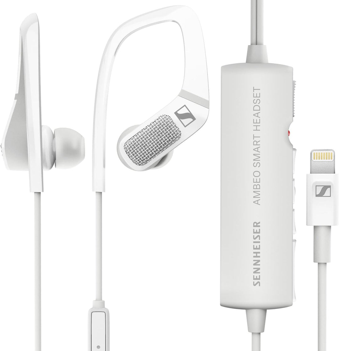 Sennheiser AMBEO Smart Headset (iOS) Active Noise Cancellation, Transparent Hearing and 3D Sound Recording