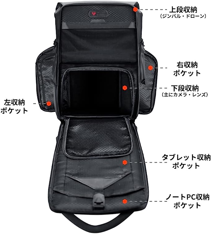 VSGO Black Snipe 20L commuting camera backpack